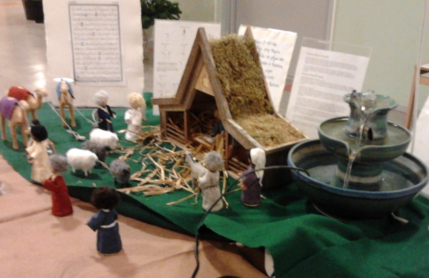 En julkrubba i Skärholmen