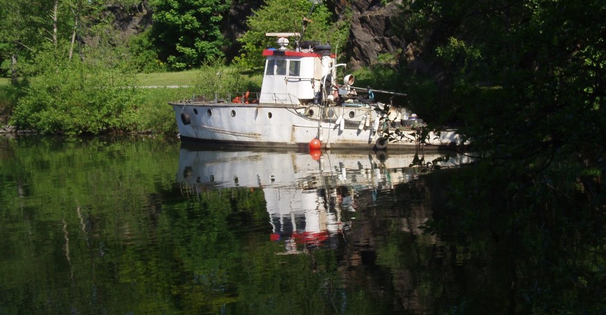 Ett gammalt fartyg i Vinterviken